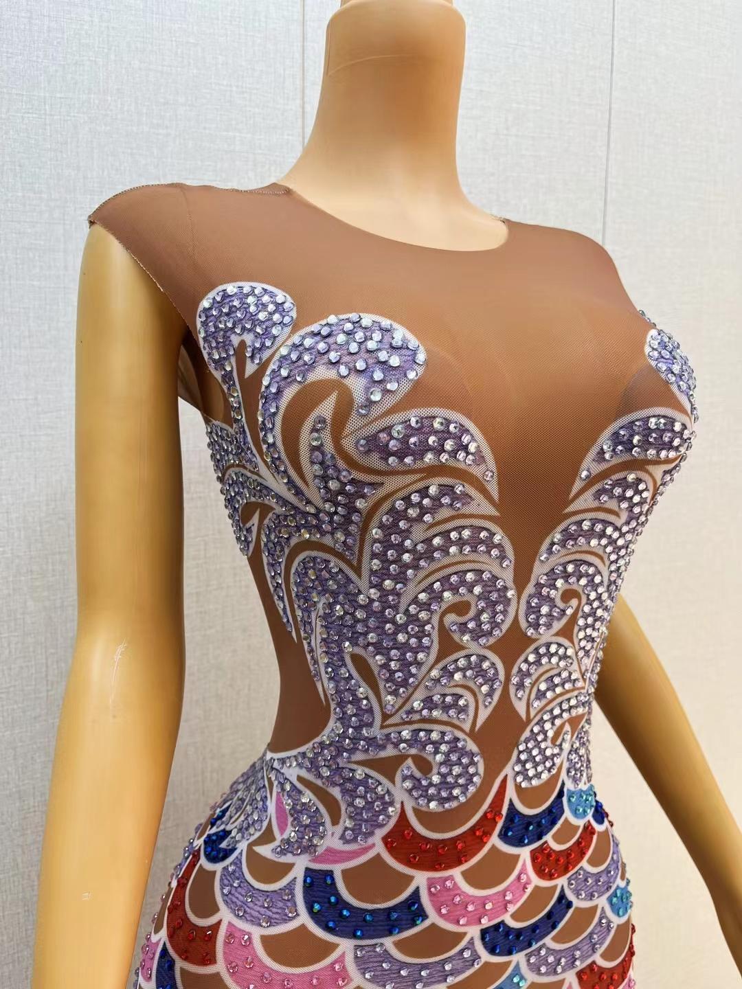 CELESINYI Wucainichang Crystal Scale Corset