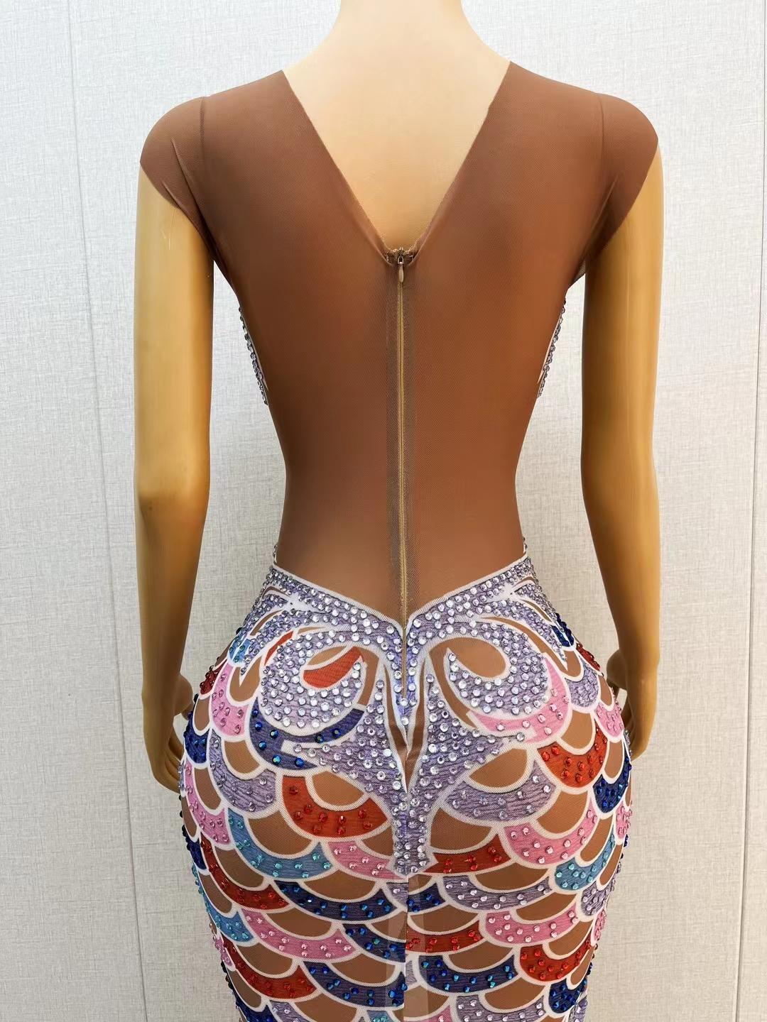 CELESINYI Wucainichang Crystal Scale Corset
