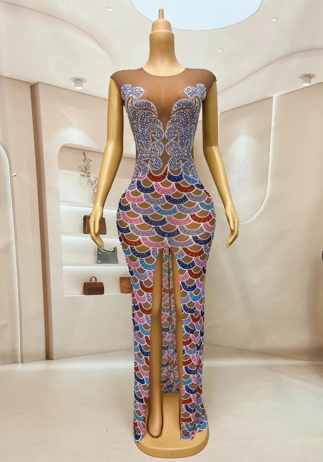 CELESINYI Wucainichang Crystal Scale Corset