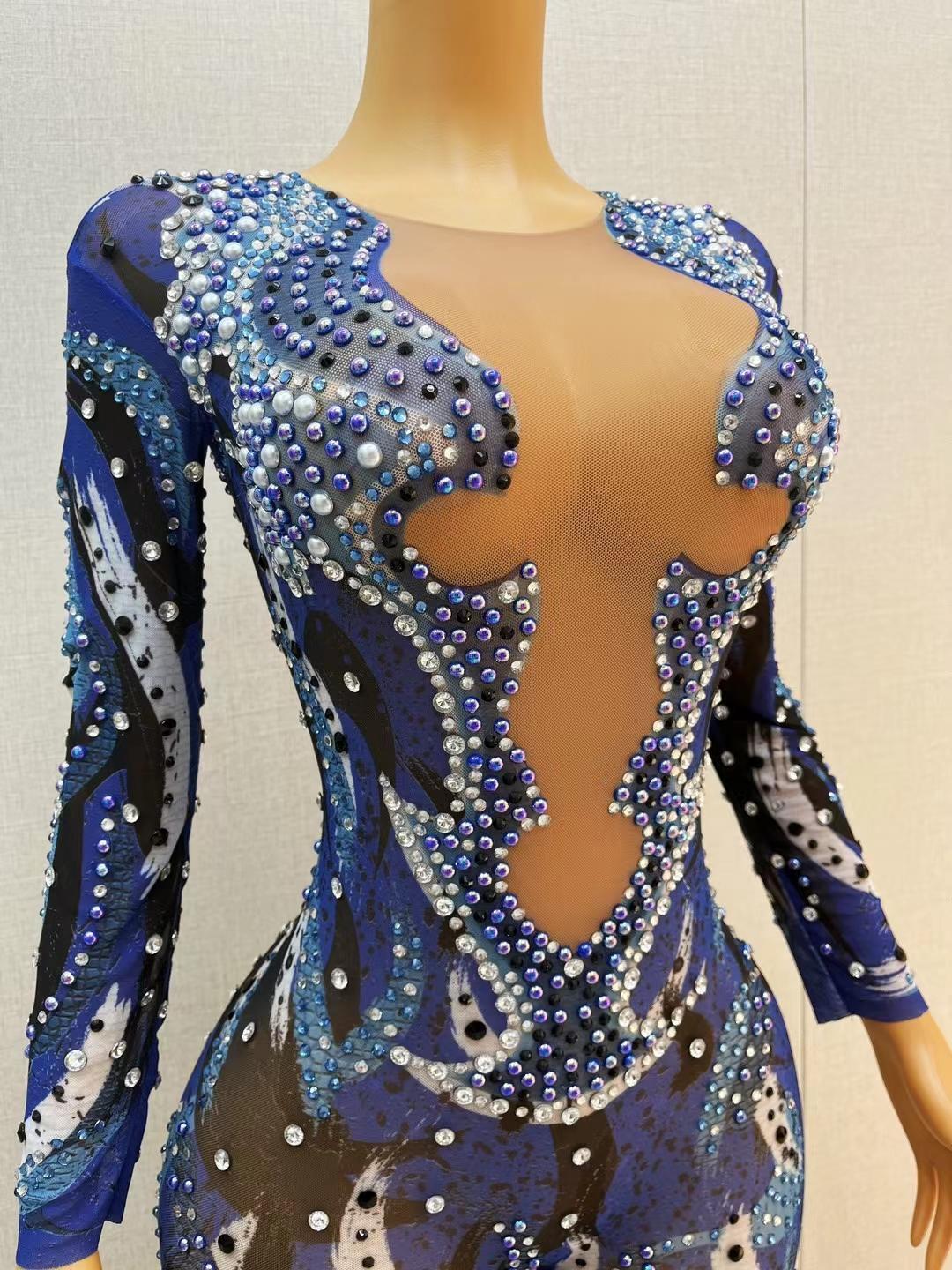 CELESINYI Hailanzhimi Crystal Ink Bodysuit