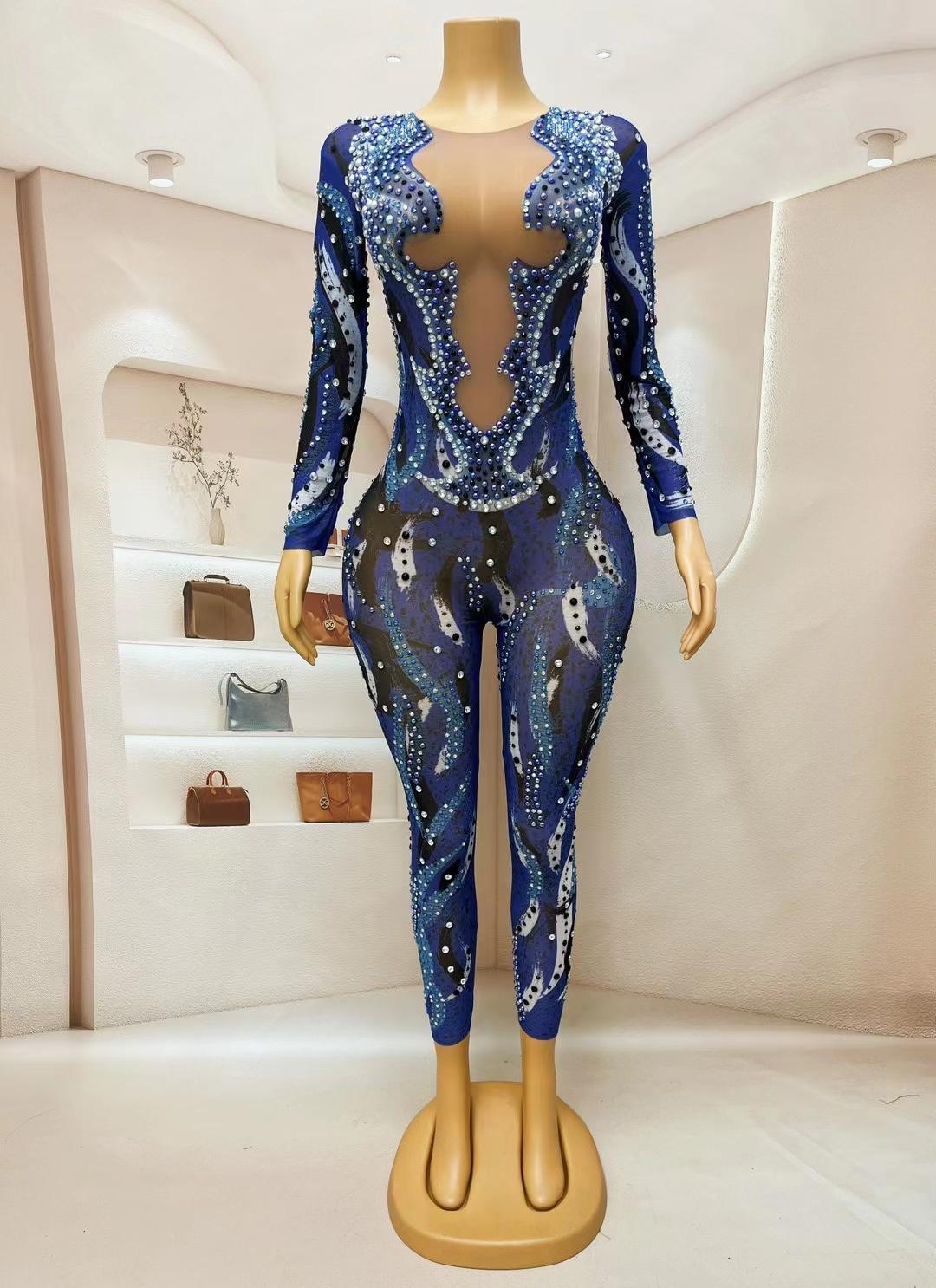 CELESINYI Hailanzhimi Crystal Ink Bodysuit
