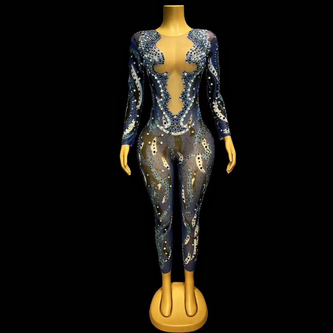 CELESINYI Hailanzhimi Crystal Ink Bodysuit