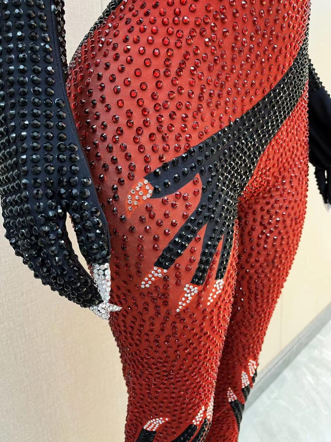 CELESINYI Moshou Crystal Red Claw Jumpsuit
