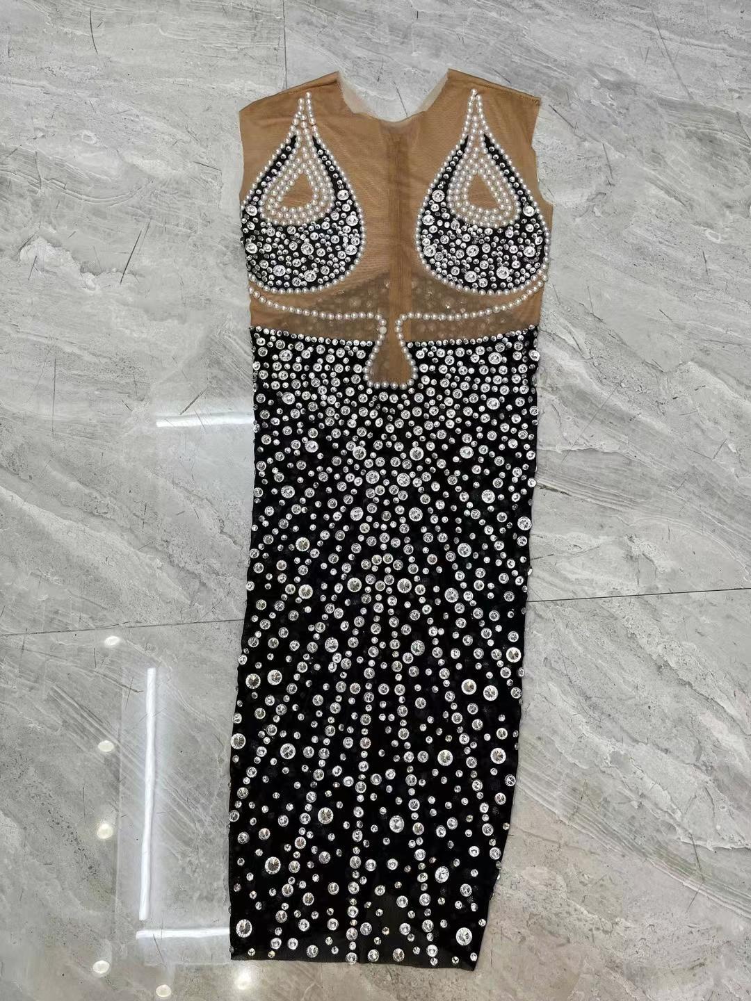 CELESINYI Heimeiren Crystal Pearl Gown
