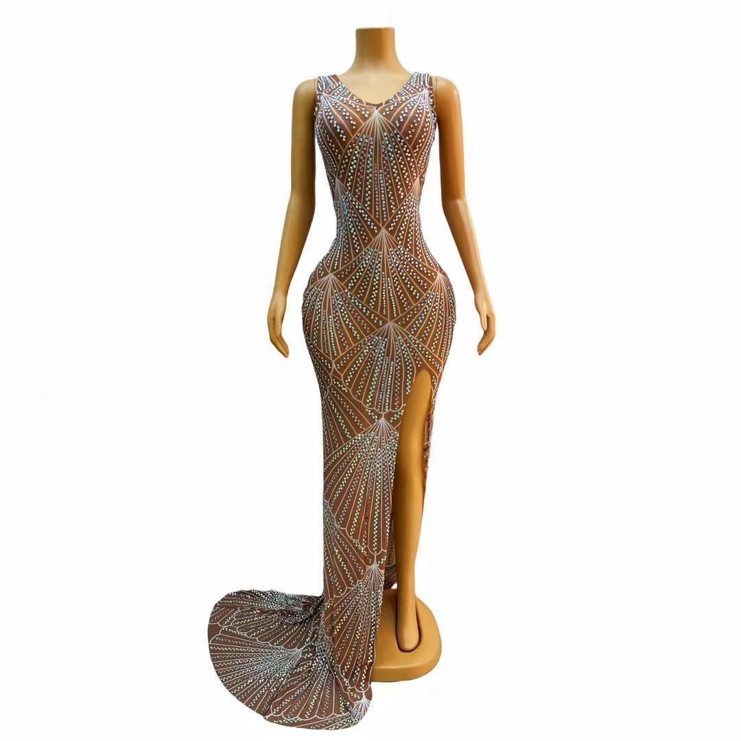 CELESINYI Pugongying Crystal Dandelion Gown