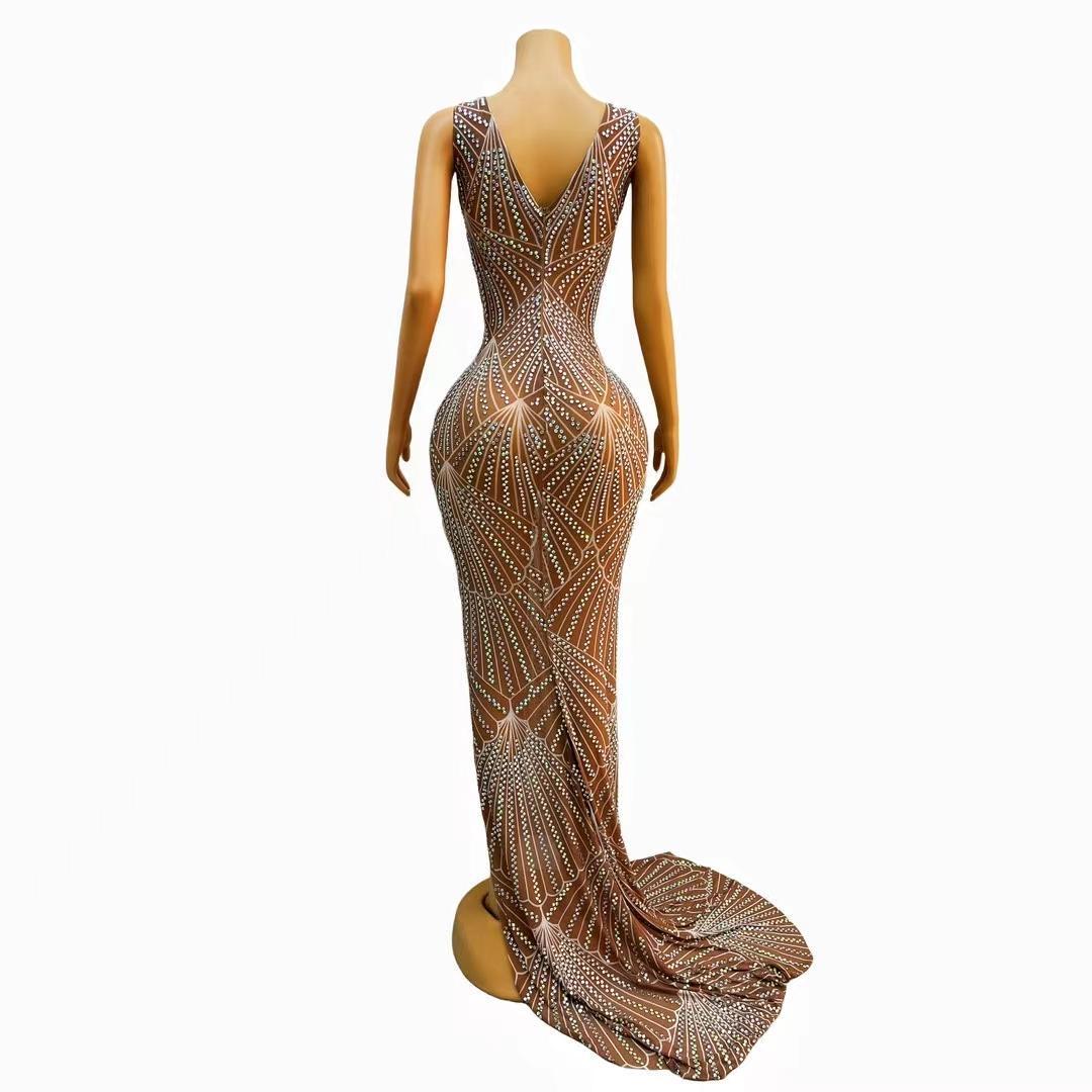 CELESINYI Pugongying Crystal Dandelion Gown