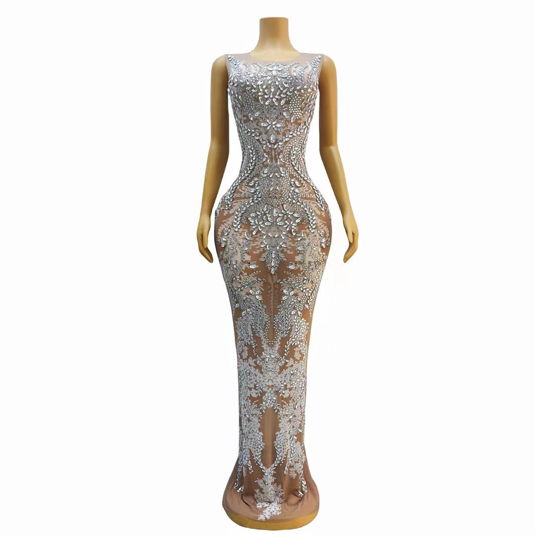 CELESINYI Xiuhe Crystal Baroque Gown
