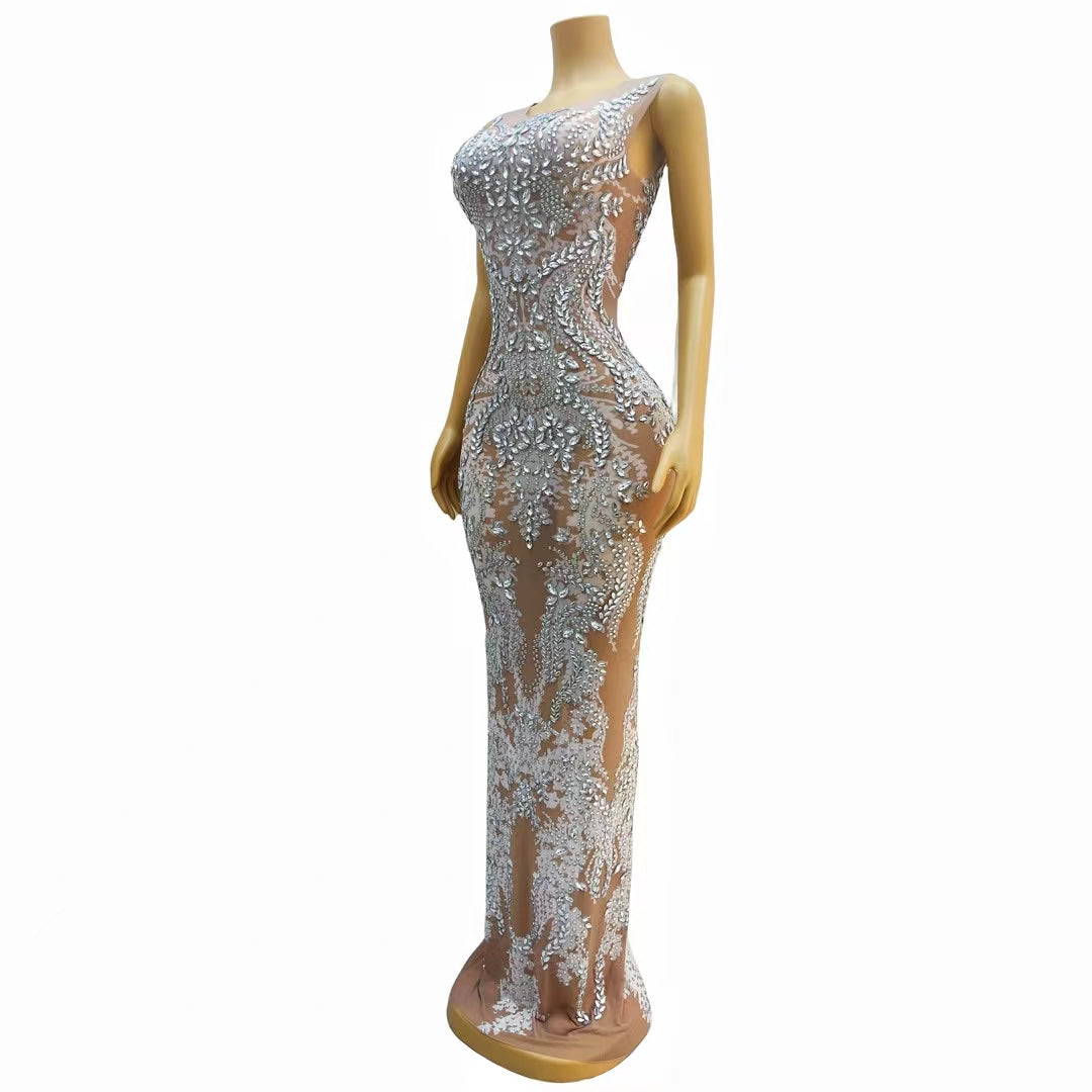 CELESINYI Xiuhe Crystal Baroque Gown