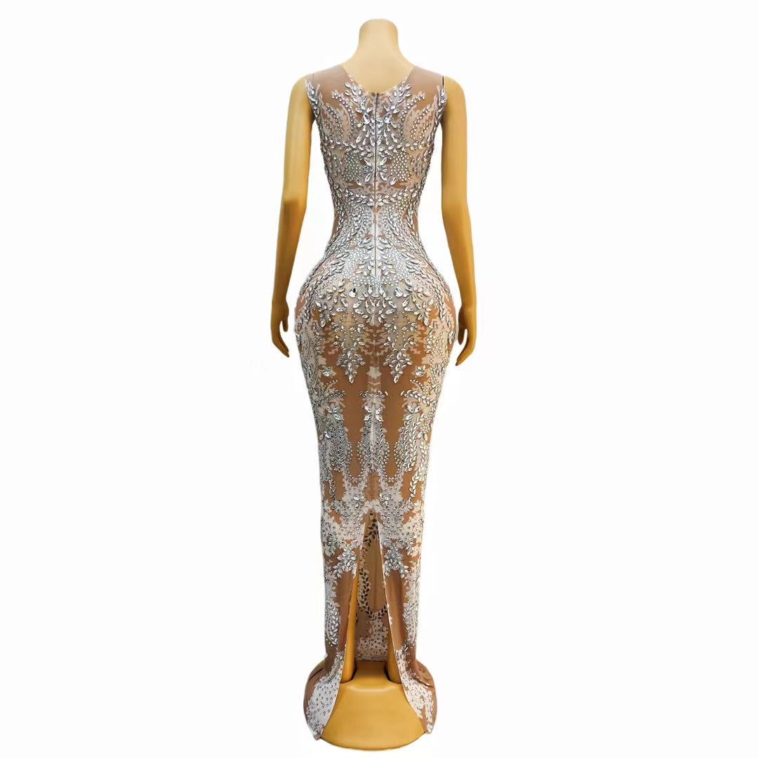CELESINYI Xiuhe Crystal Baroque Gown