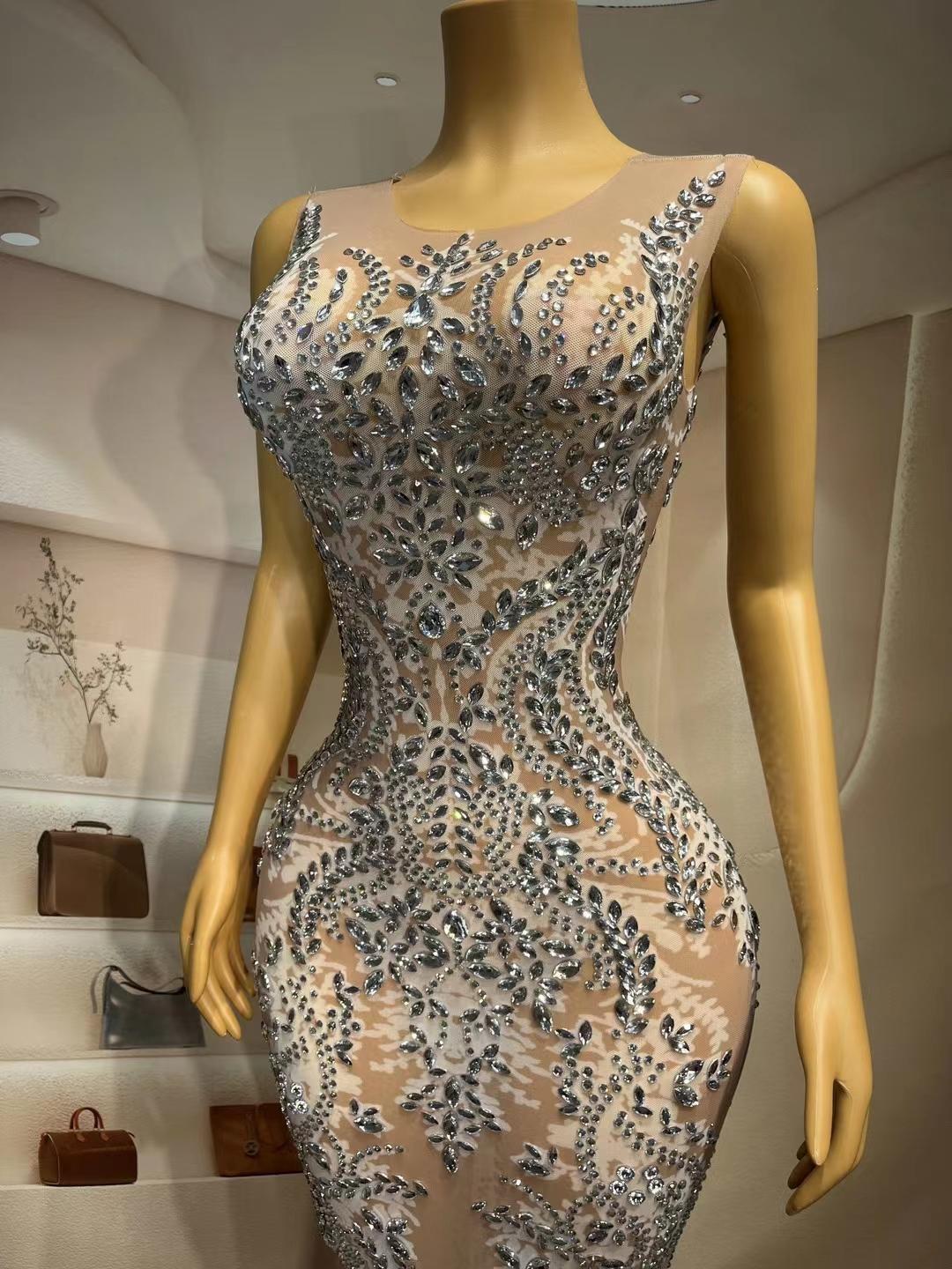 CELESINYI Xiuhe Crystal Baroque Gown