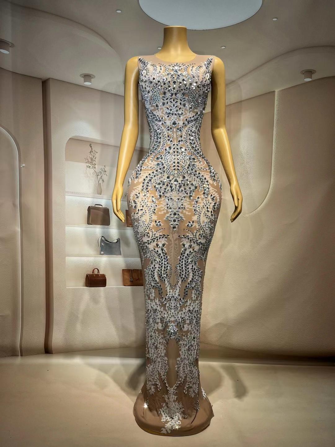 CELESINYI Xiuhe Crystal Baroque Gown