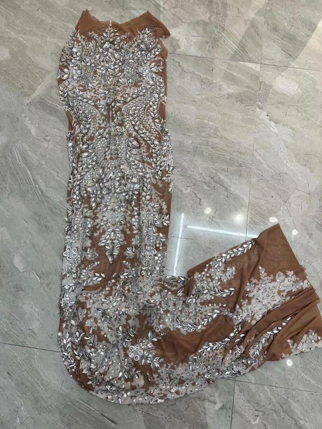 CELESINYI Xiuhe Crystal Baroque Gown