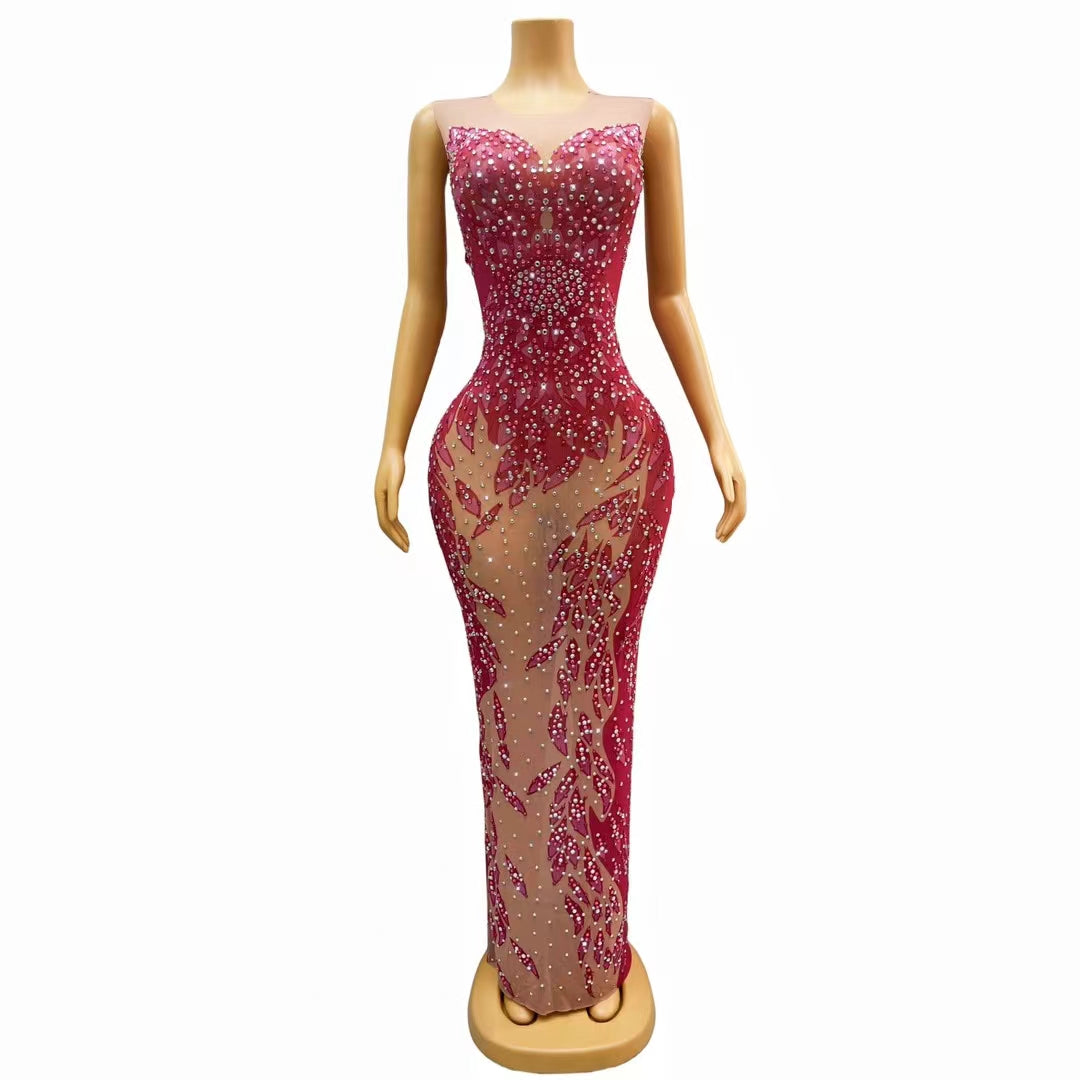 CELESINYI Lianhua Crystal Lotus Gown