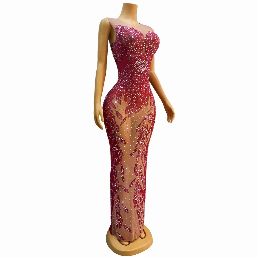 CELESINYI Lianhua Crystal Lotus Gown