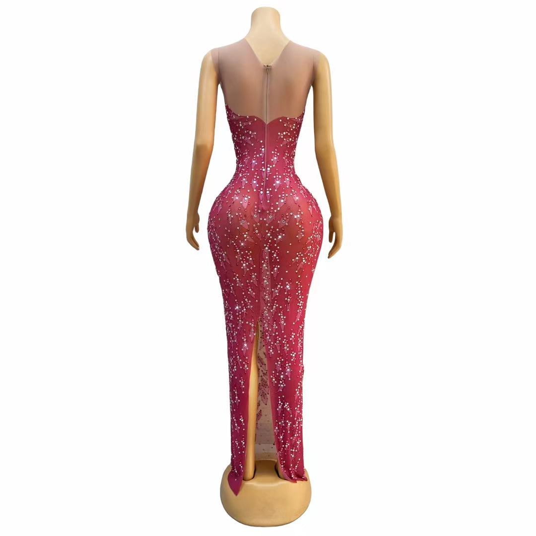 CELESINYI Lianhua Crystal Lotus Gown