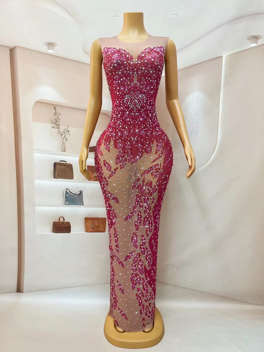 CELESINYI Lianhua Crystal Lotus Gown
