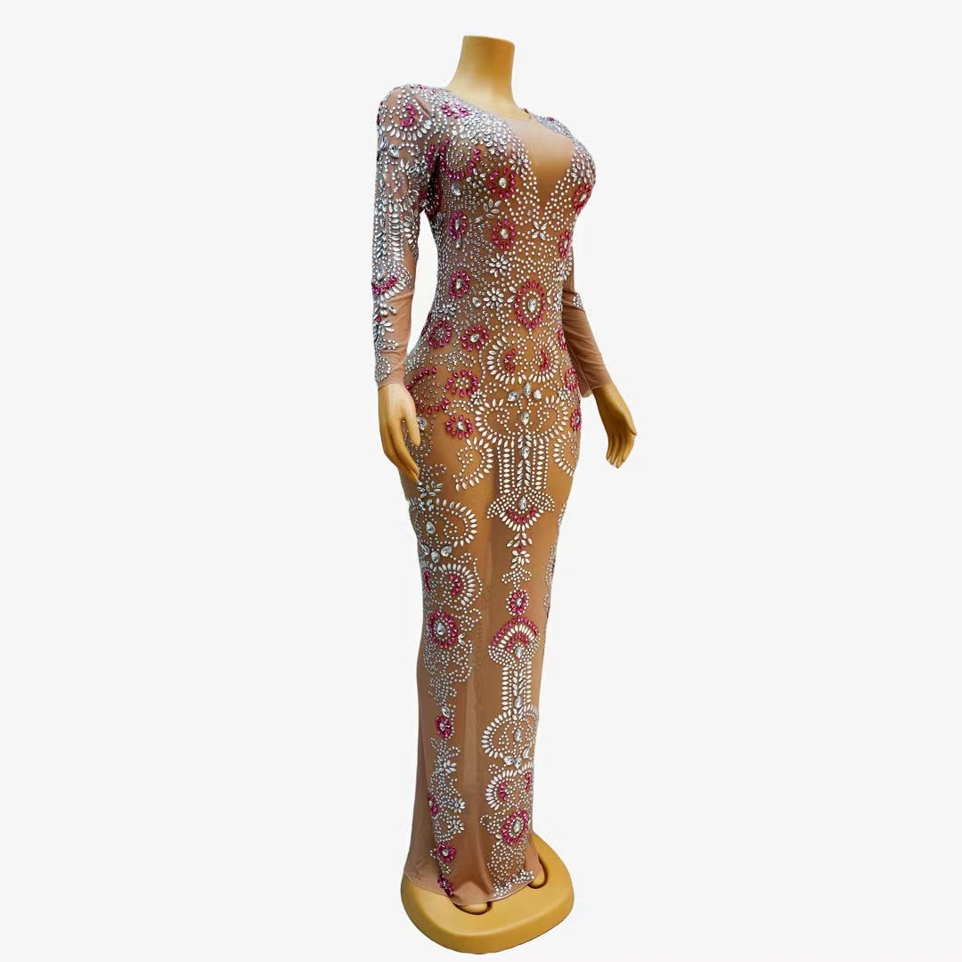 CELESINYI Suoxin Crystal Illusion Gown