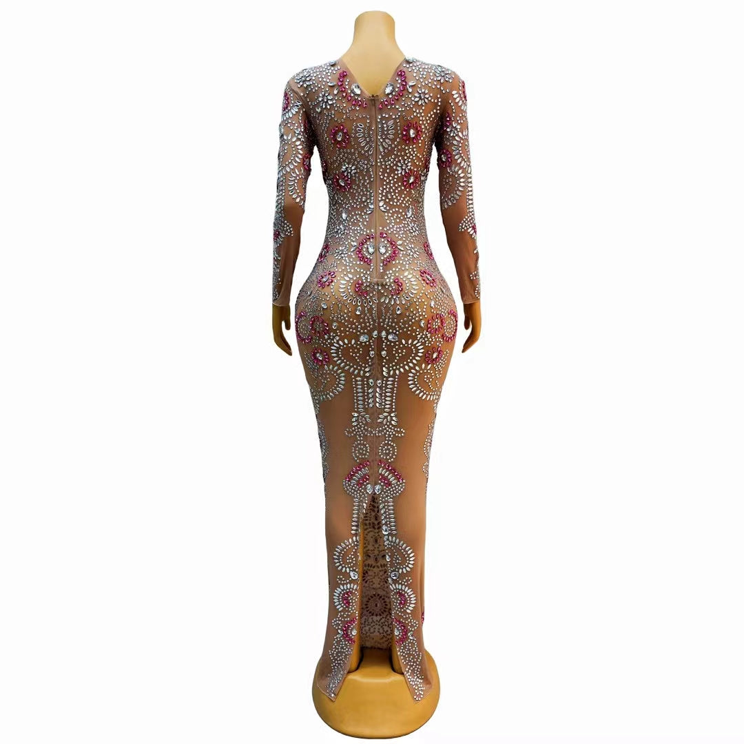 CELESINYI Suoxin Crystal Illusion Gown