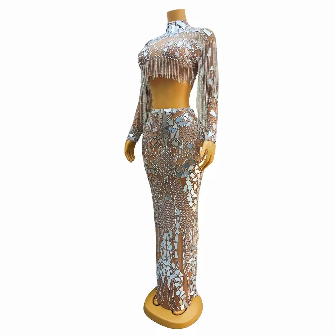 CELESINYI Hupo Crystal Mirror Set