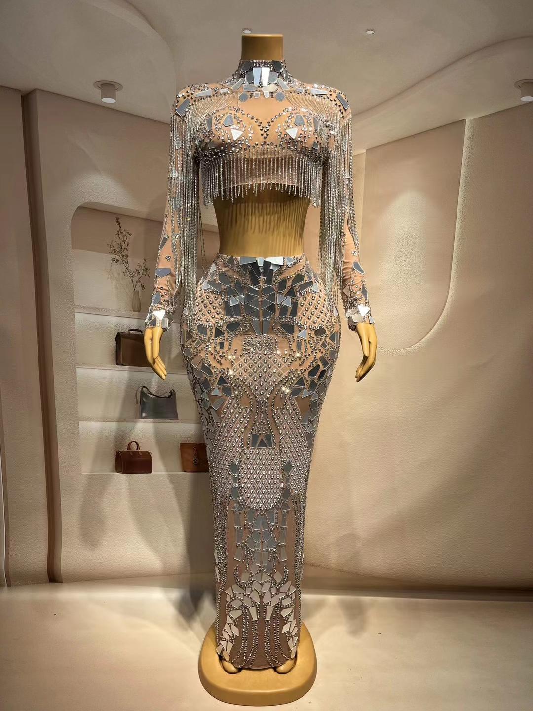 CELESINYI Hupo Crystal Mirror Set