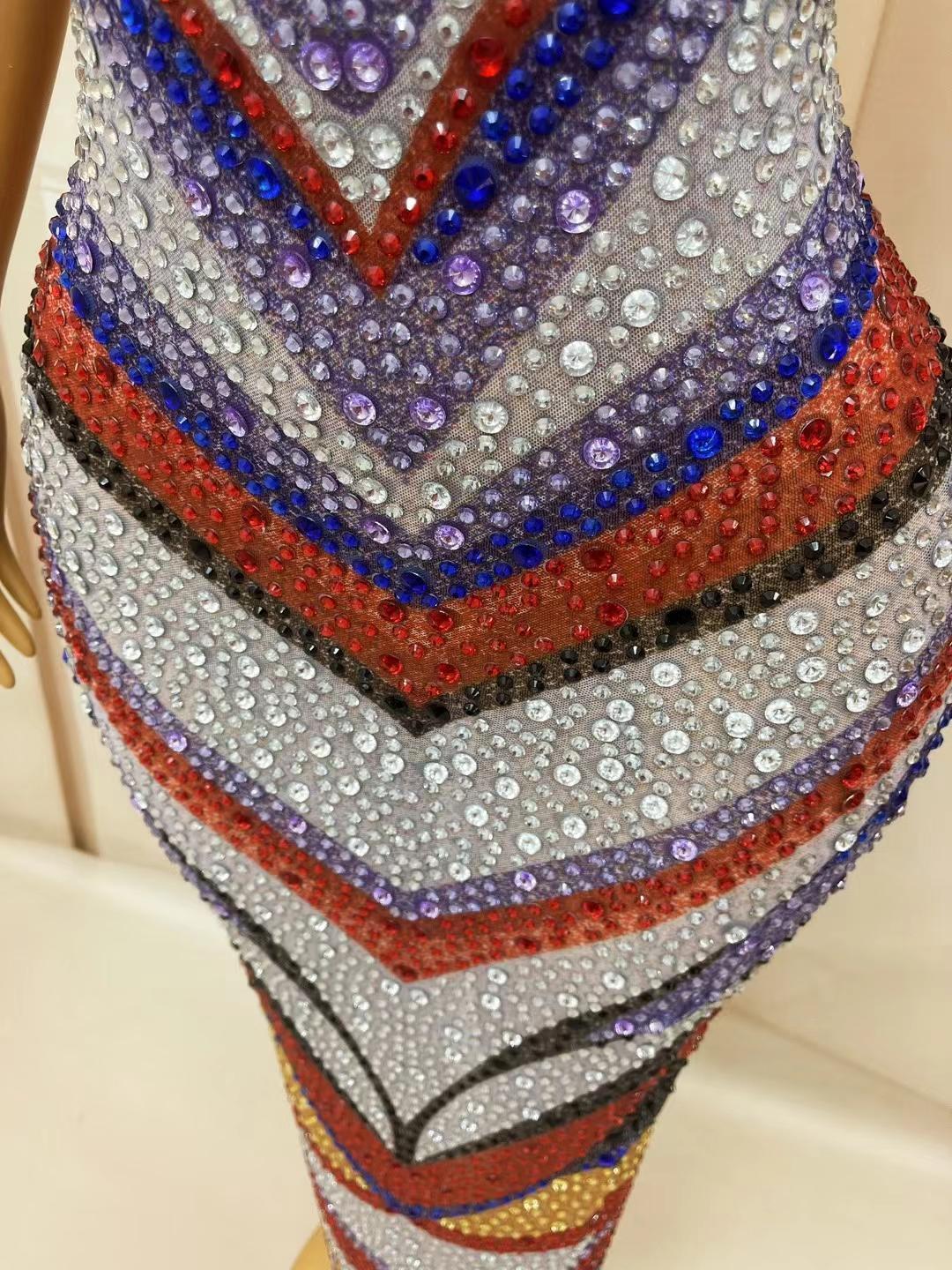 CELESINYI Huancai Crystal Rainbow Gown