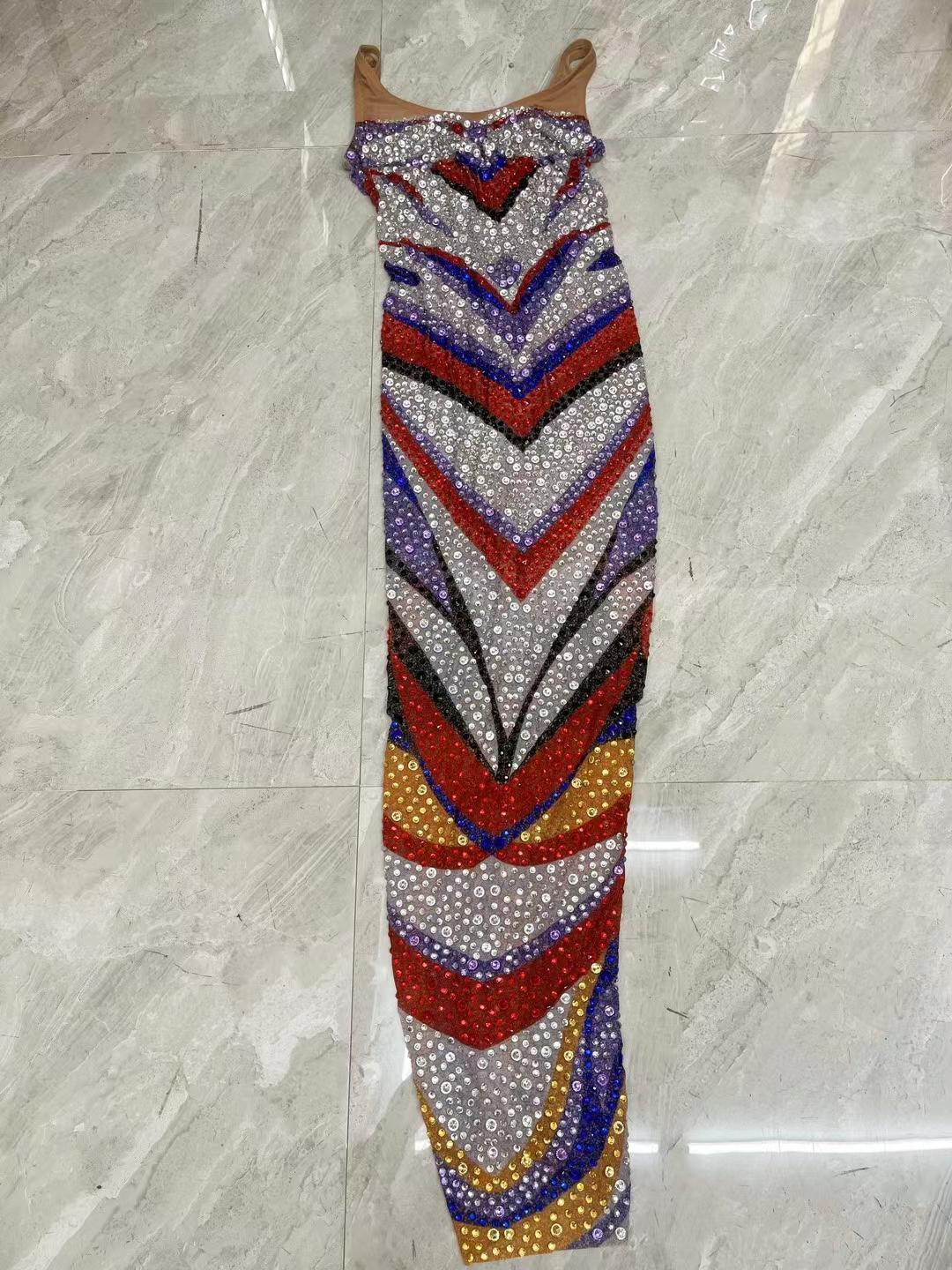 CELESINYI Huancai Crystal Rainbow Gown