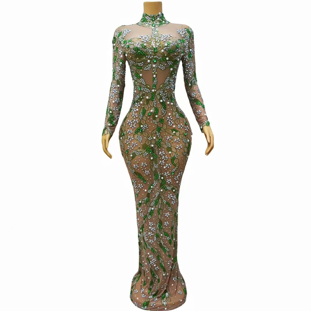 CELESINYI Chunse Crystal Spring Gown