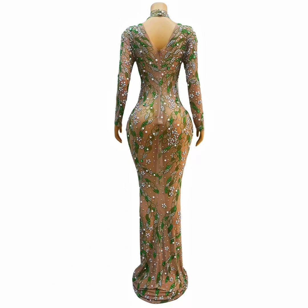 CELESINYI Chunse Crystal Spring Gown