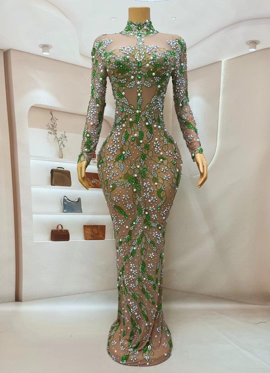 CELESINYI Chunse Crystal Spring Gown