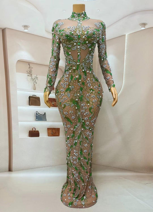 CELESINYI Chunse Crystal Spring Gown