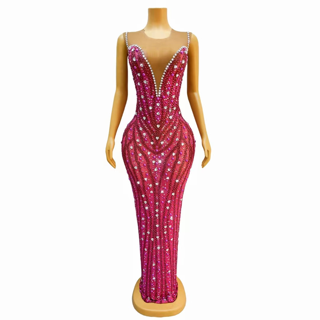 CELESINYI Caixia Crystal Sunset Gown