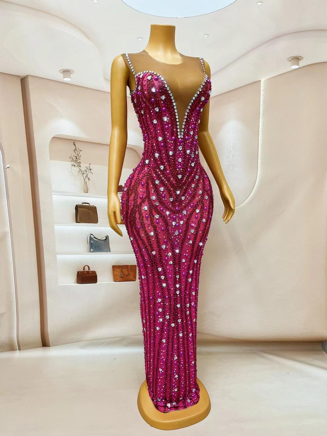 CELESINYI Caixia Crystal Sunset Gown