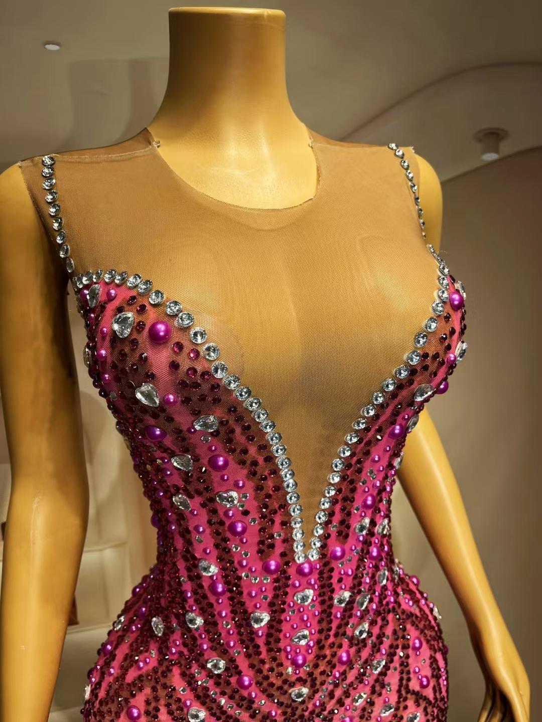 CELESINYI Caixia Crystal Sunset Gown