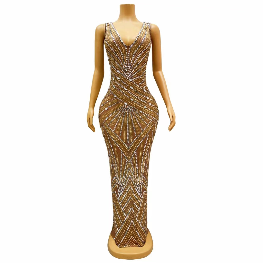 CELESINYI Fengshou Crystal Harvest Gown