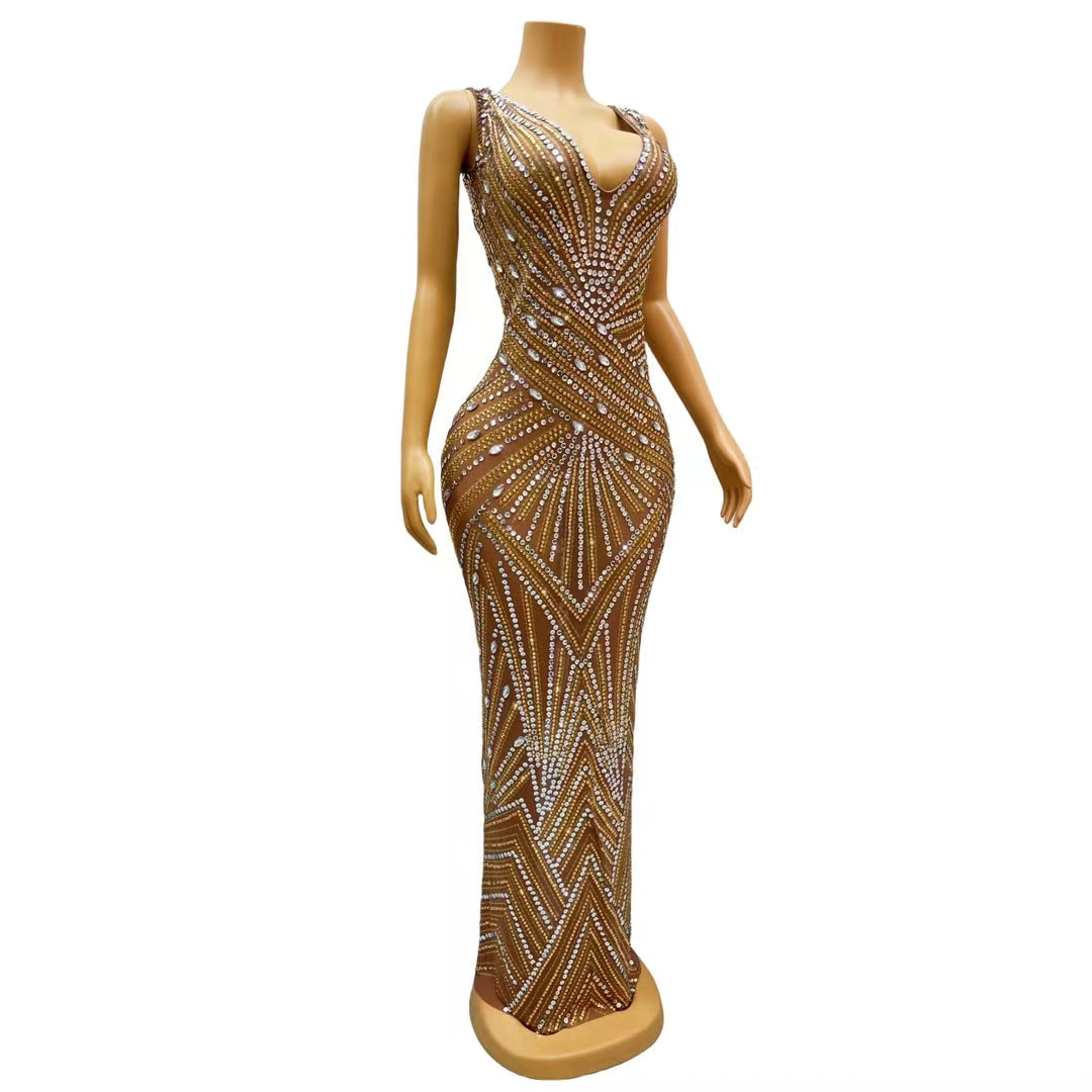CELESINYI Fengshou Crystal Harvest Gown