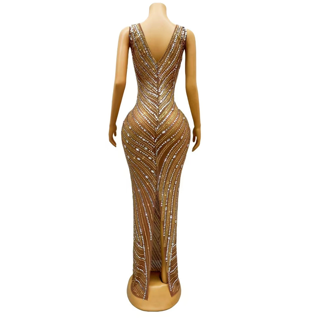 CELESINYI Fengshou Crystal Harvest Gown