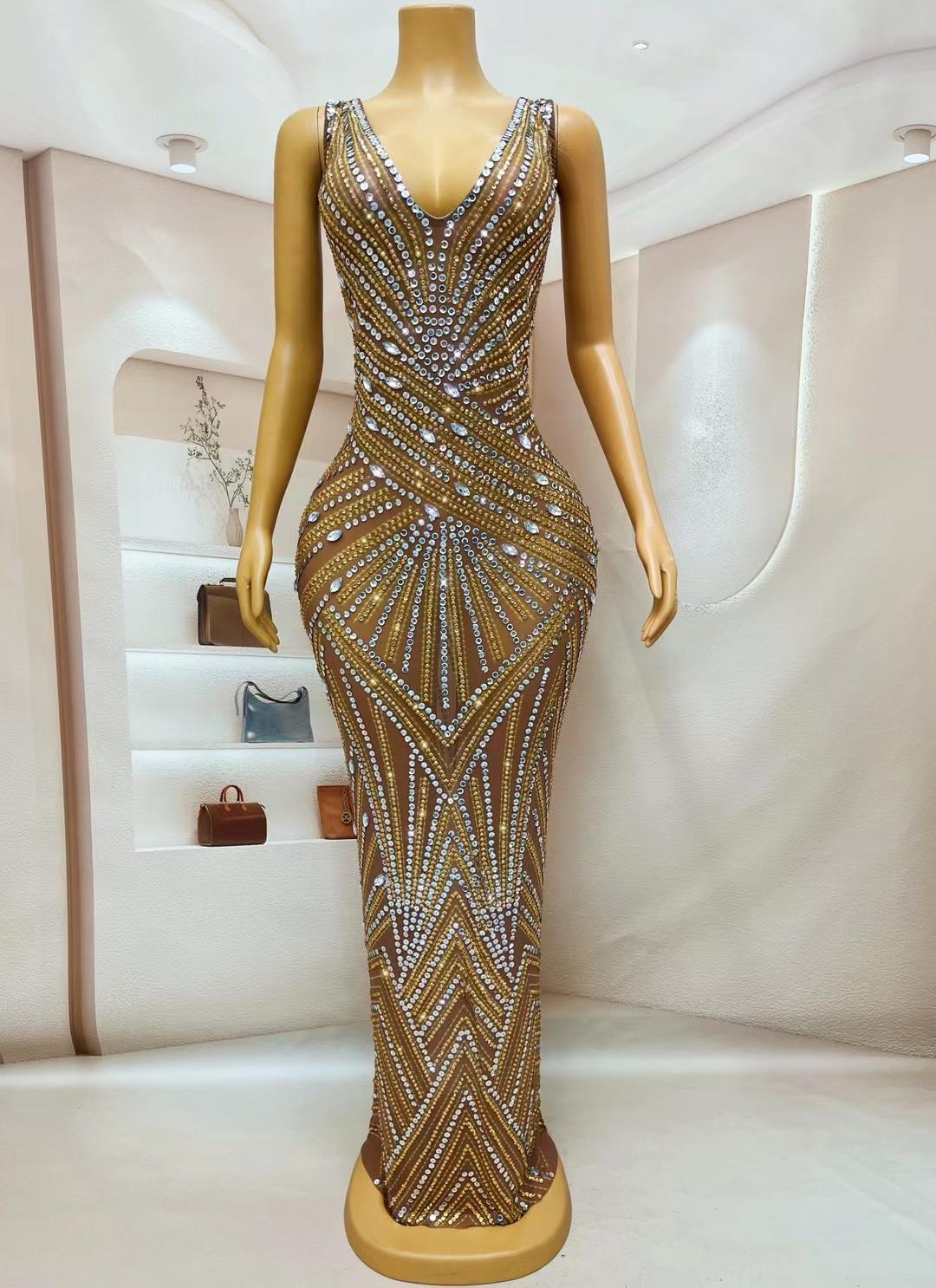 CELESINYI Fengshou Crystal Harvest Gown