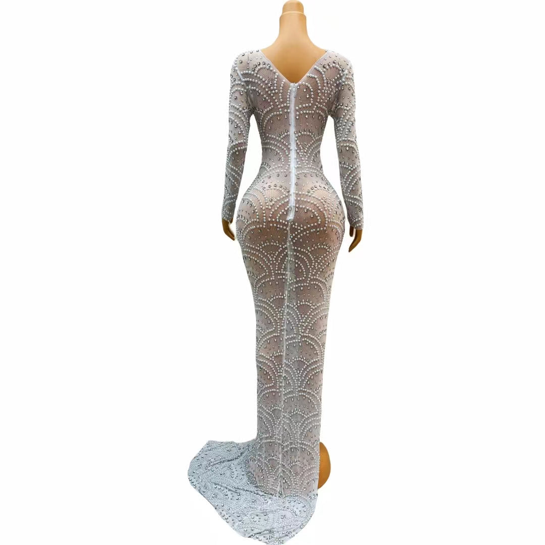 CELESINYI Langhua Crystal Shell Gown