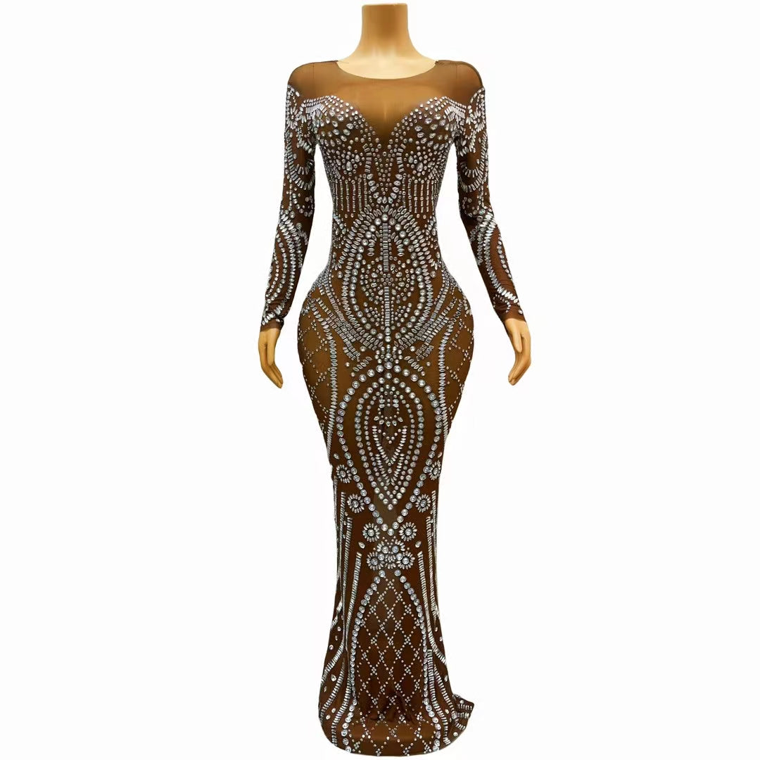 CELESINYI Lifu Crystal Baroque Gown