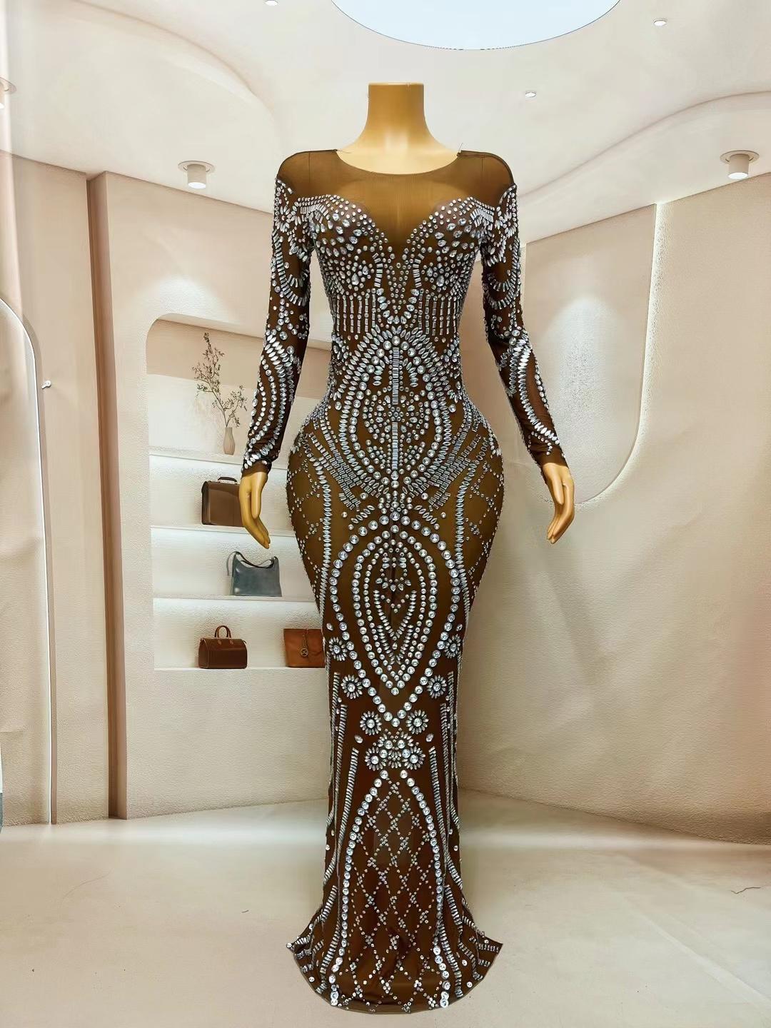 CELESINYI Lifu Crystal Baroque Gown