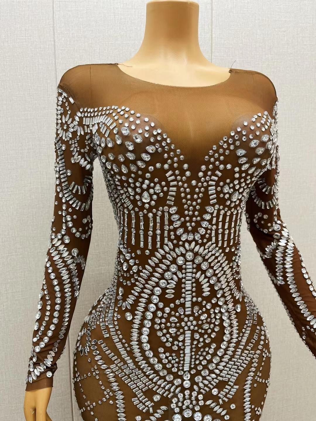 CELESINYI Lifu Crystal Baroque Gown