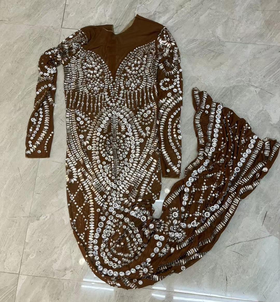 CELESINYI Lifu Crystal Baroque Gown
