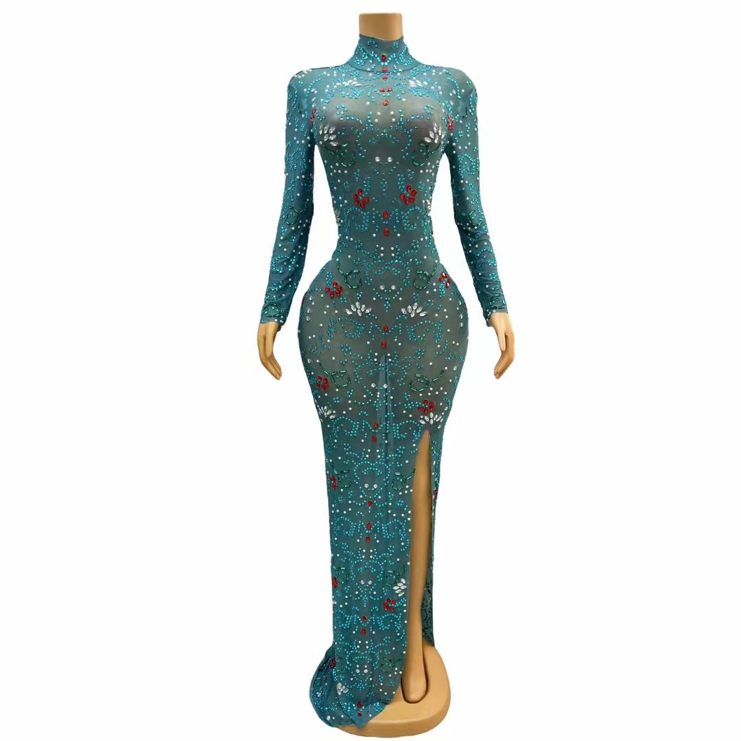 CELESINYI Lianye Crystal Lotus Gown
