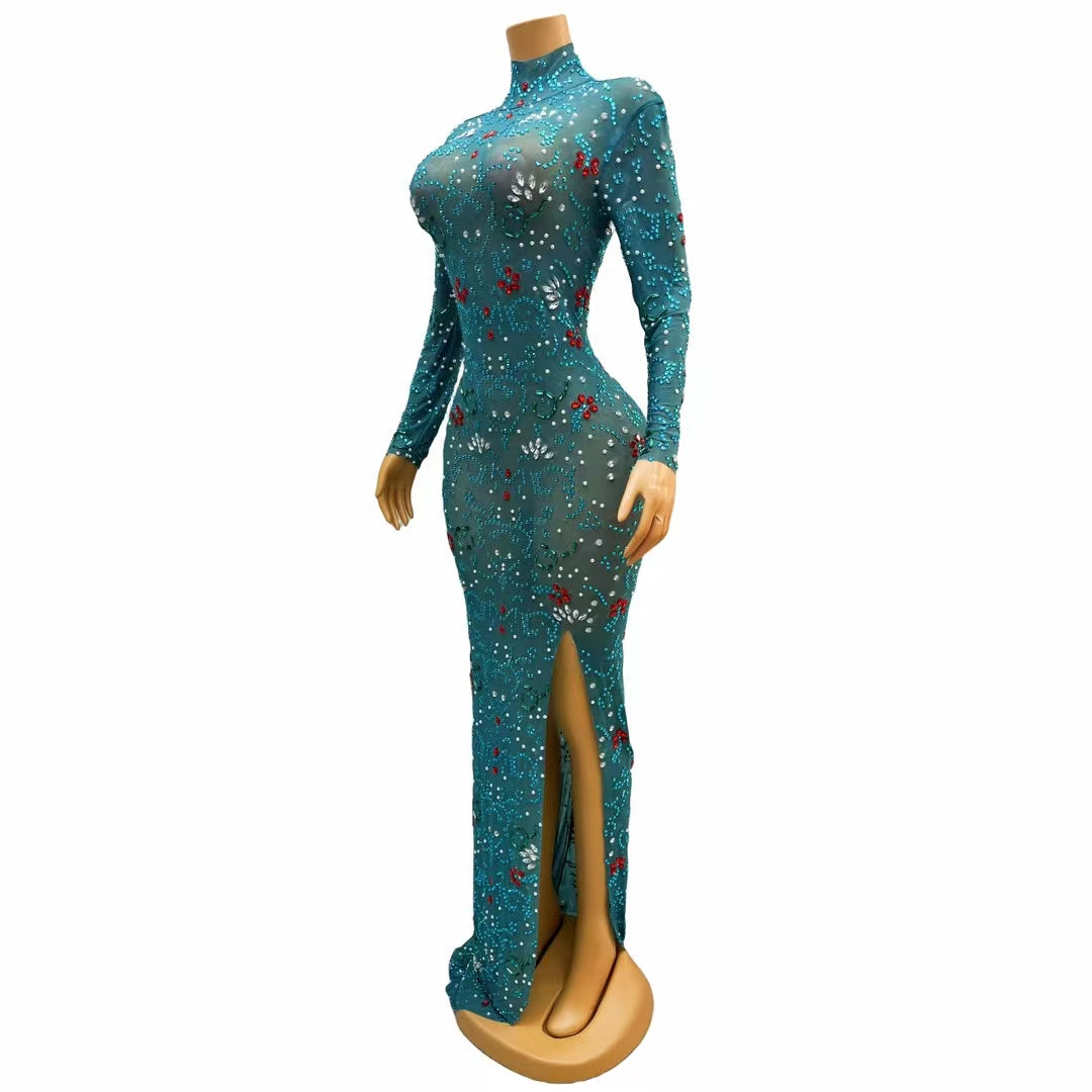 CELESINYI Lianye Crystal Lotus Gown