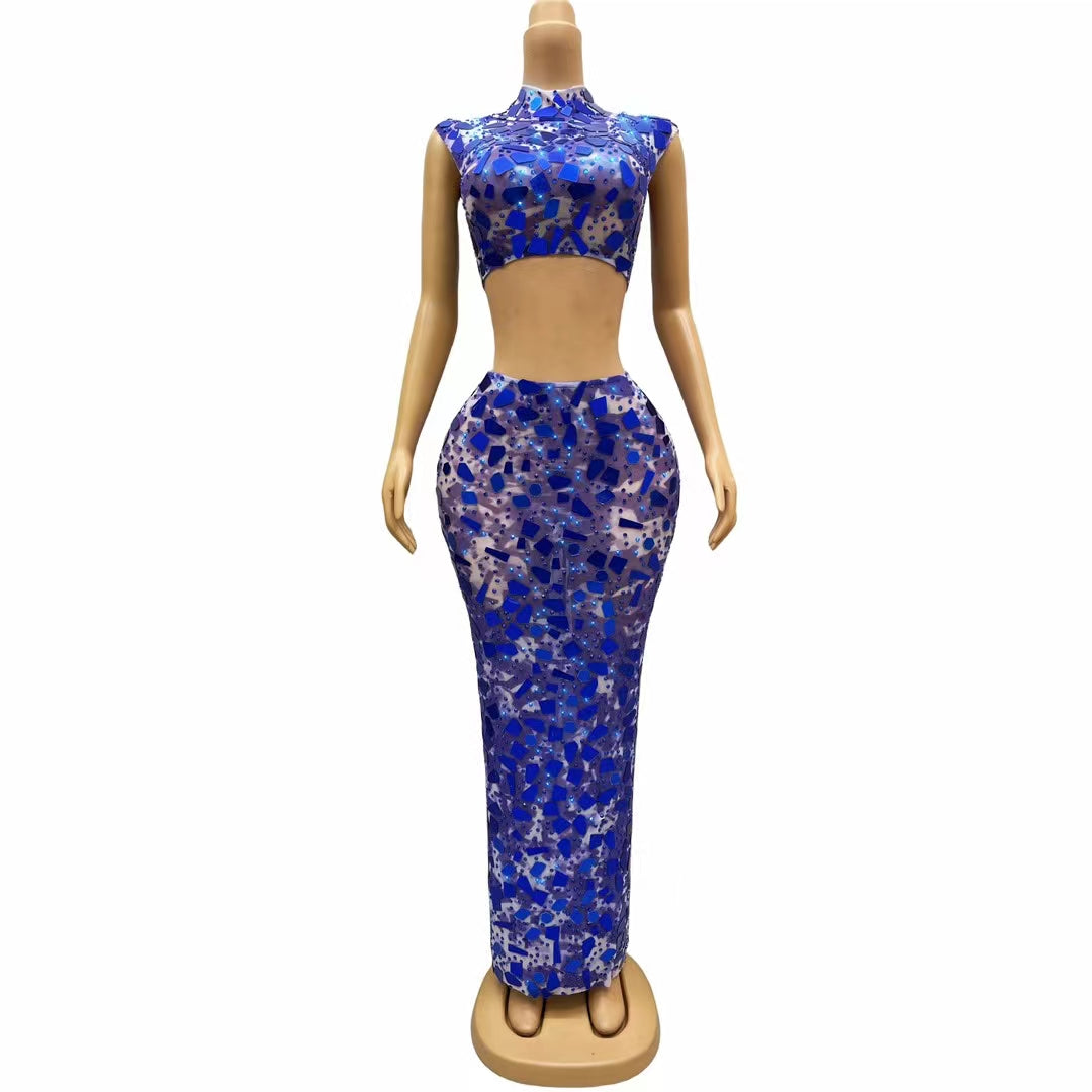 CELESINYI Lanfang Crystal Blue Set