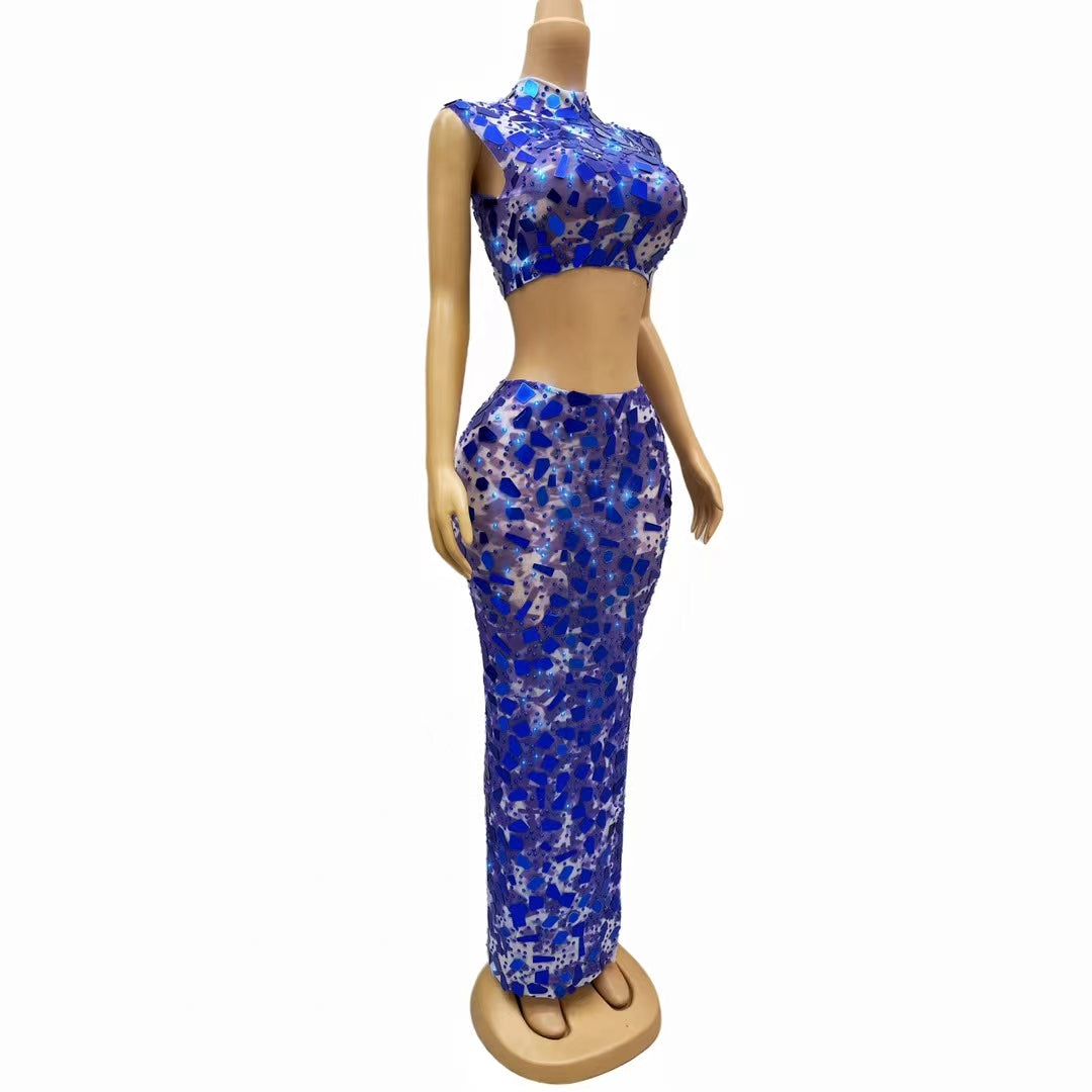 CELESINYI Lanfang Crystal Blue Set