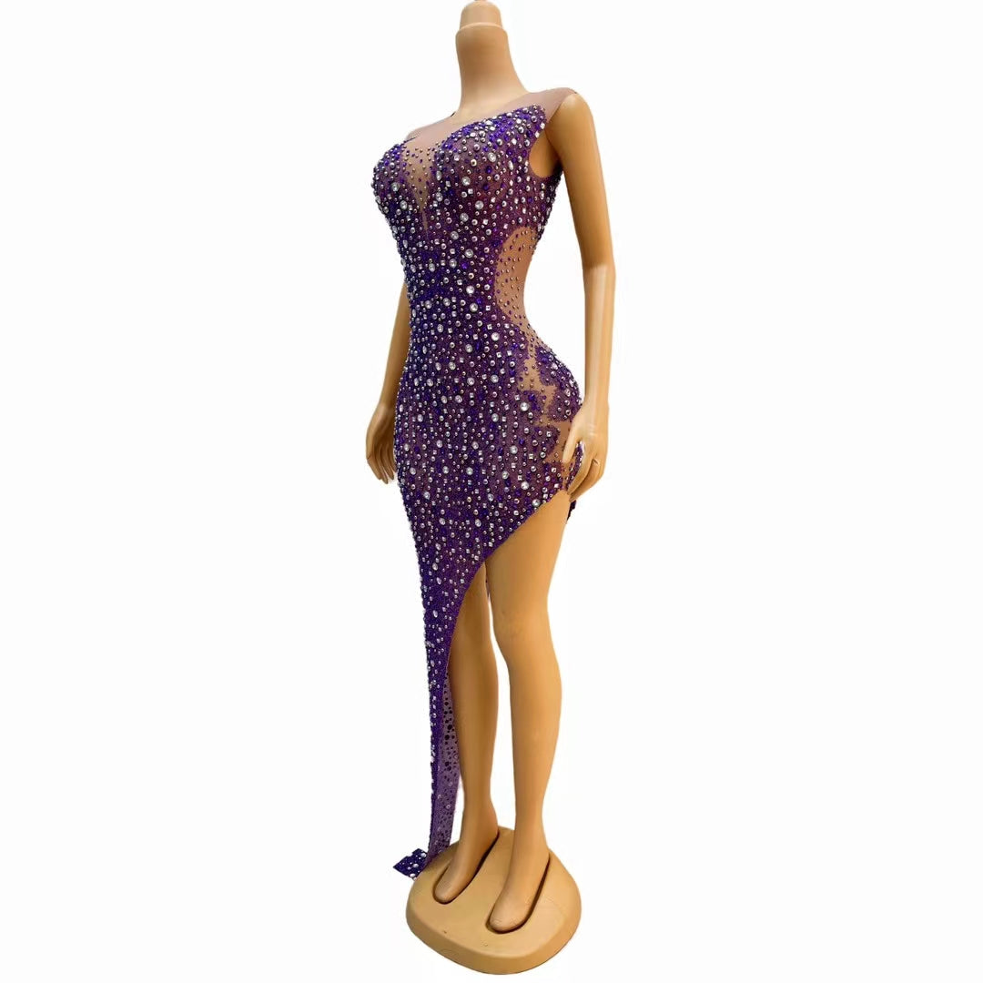CELESINYI Zijing Crystal Purple Gown