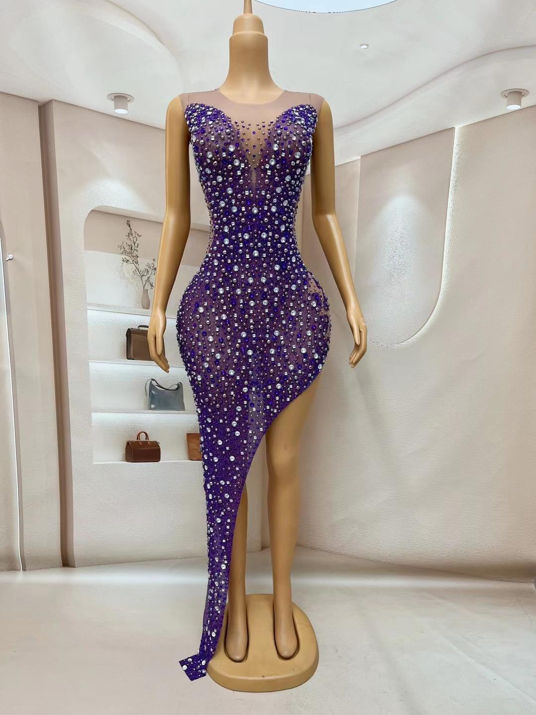 CELESINYI Zijing Crystal Purple Gown
