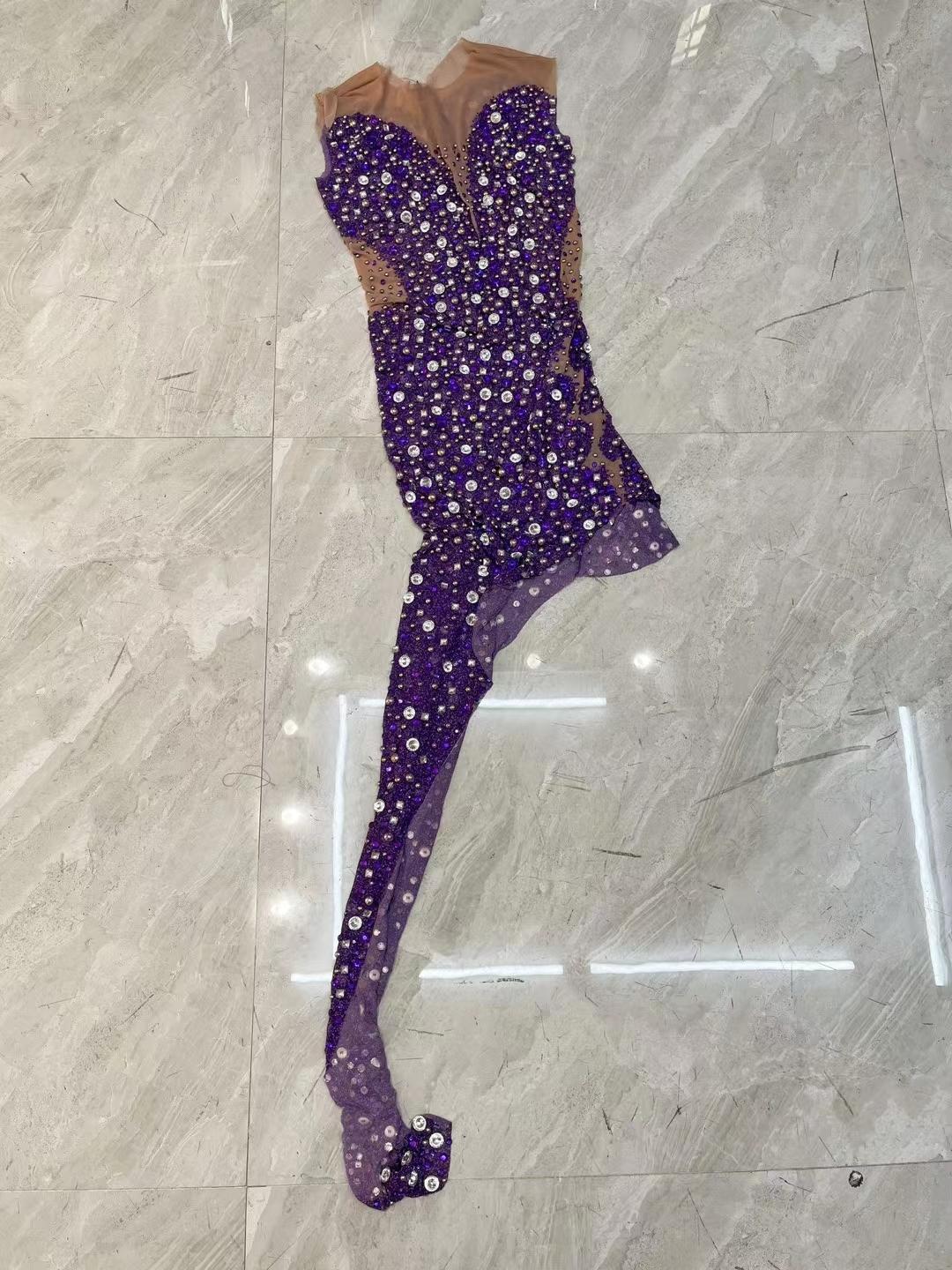 CELESINYI Zijing Crystal Purple Gown