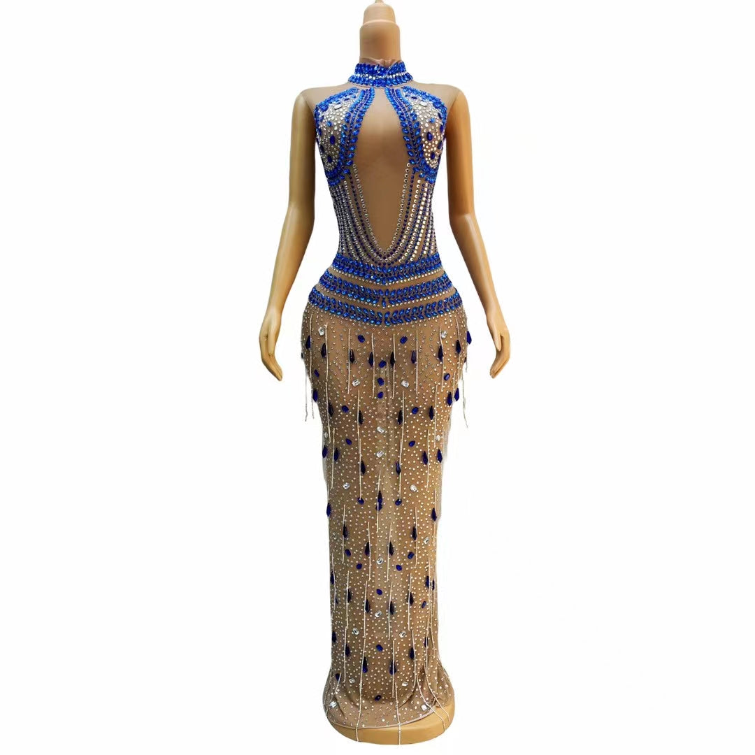 CELESINYI Shuijingling Crystal Aqua Gown